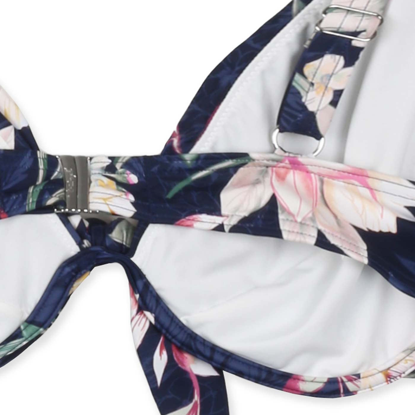 Triumph O-Botanical leaf W 02 Furdőruha Felsö | Kék virág mintas