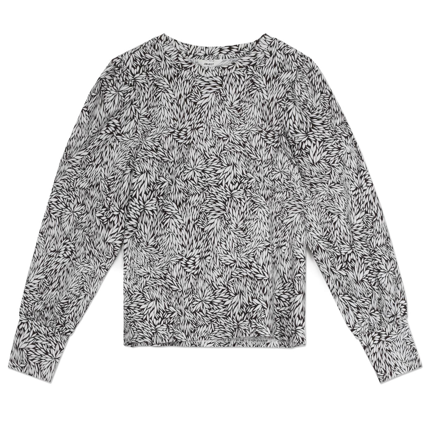 OBJECT Caroline L/S top | Fehér mintás