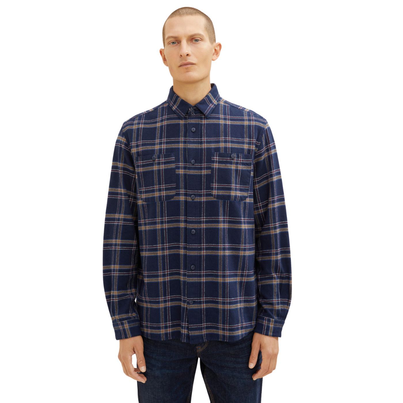 Tom Tailor Comfort Checked | Blue