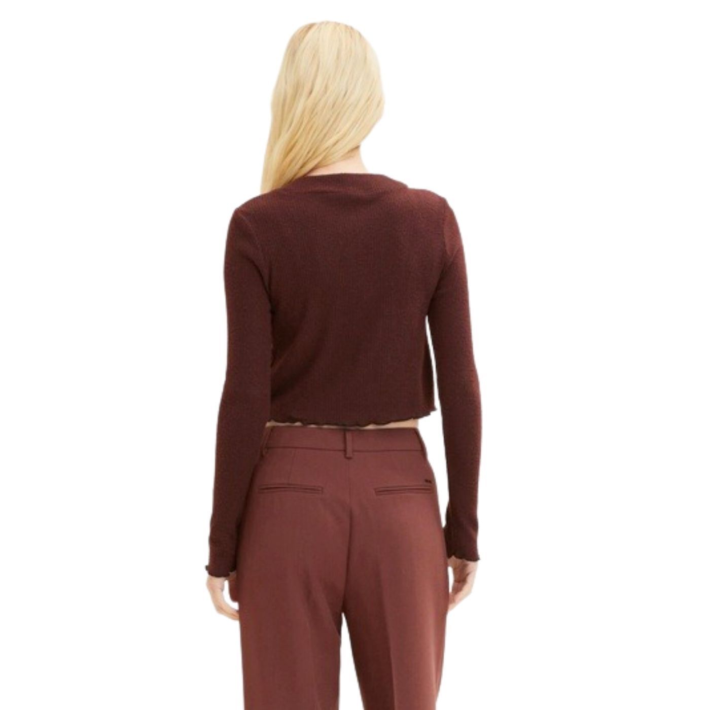 Tom Tailor Long Sleeve Top | Bordeaux