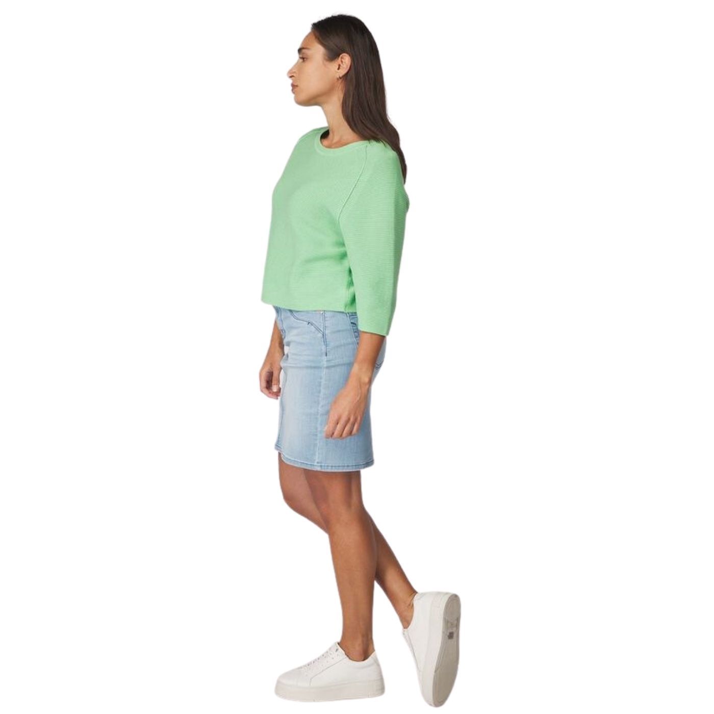 Tom Tailor 3/4 Knitted Pulover | Green