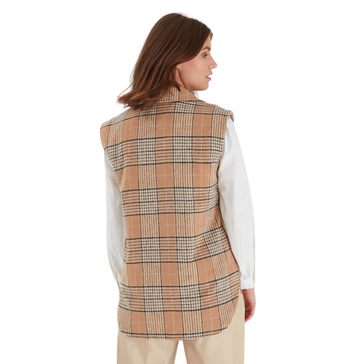 B.Young Bézs Fleece Mellény