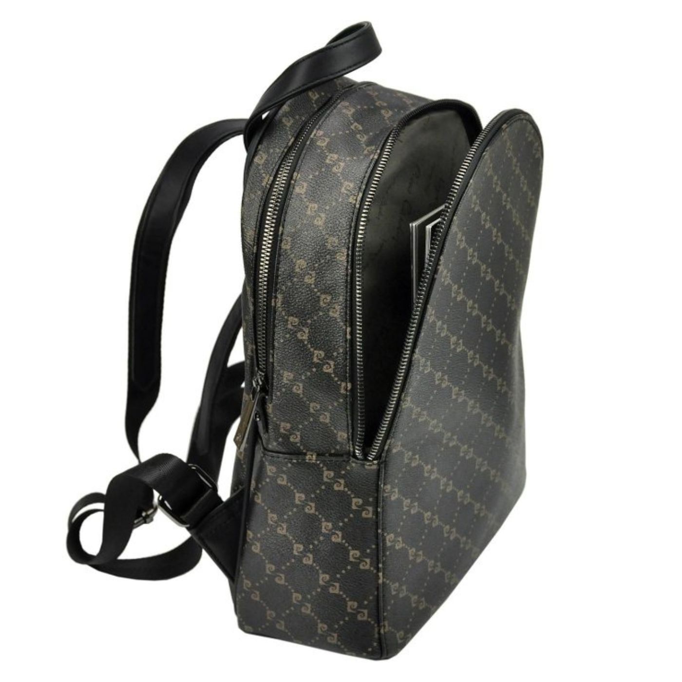 Pierre Cardin Logo | Black Backpack
