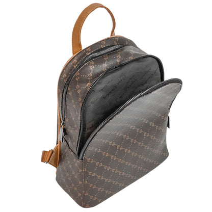 Pierre Cardin Logo | Brown Backpack