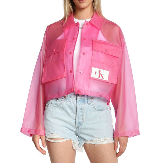 Calvin Klein Oversize Rain Coat | Pink
