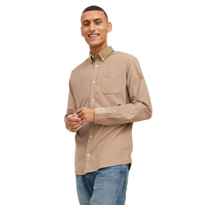 Jack & Jones Long Sleeve Shirt | Beige
