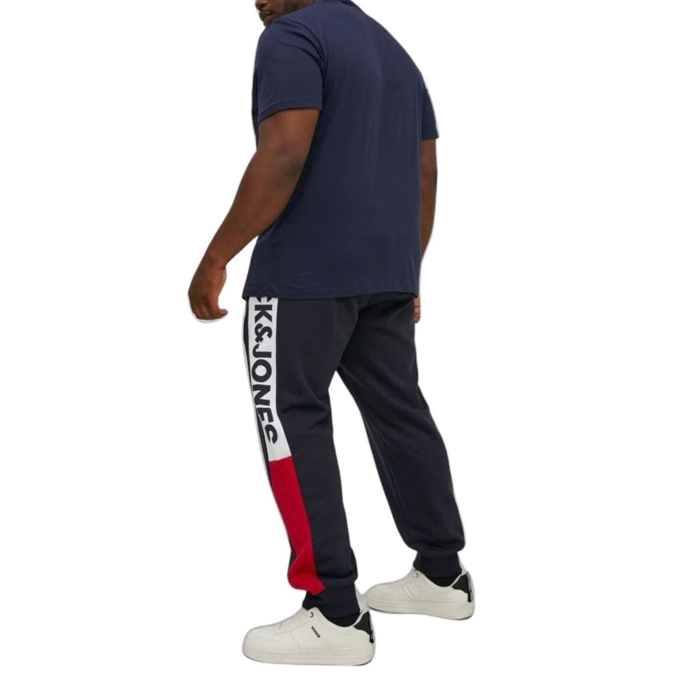 Jack & Jones Will Logo Block Sweatpants | Blue