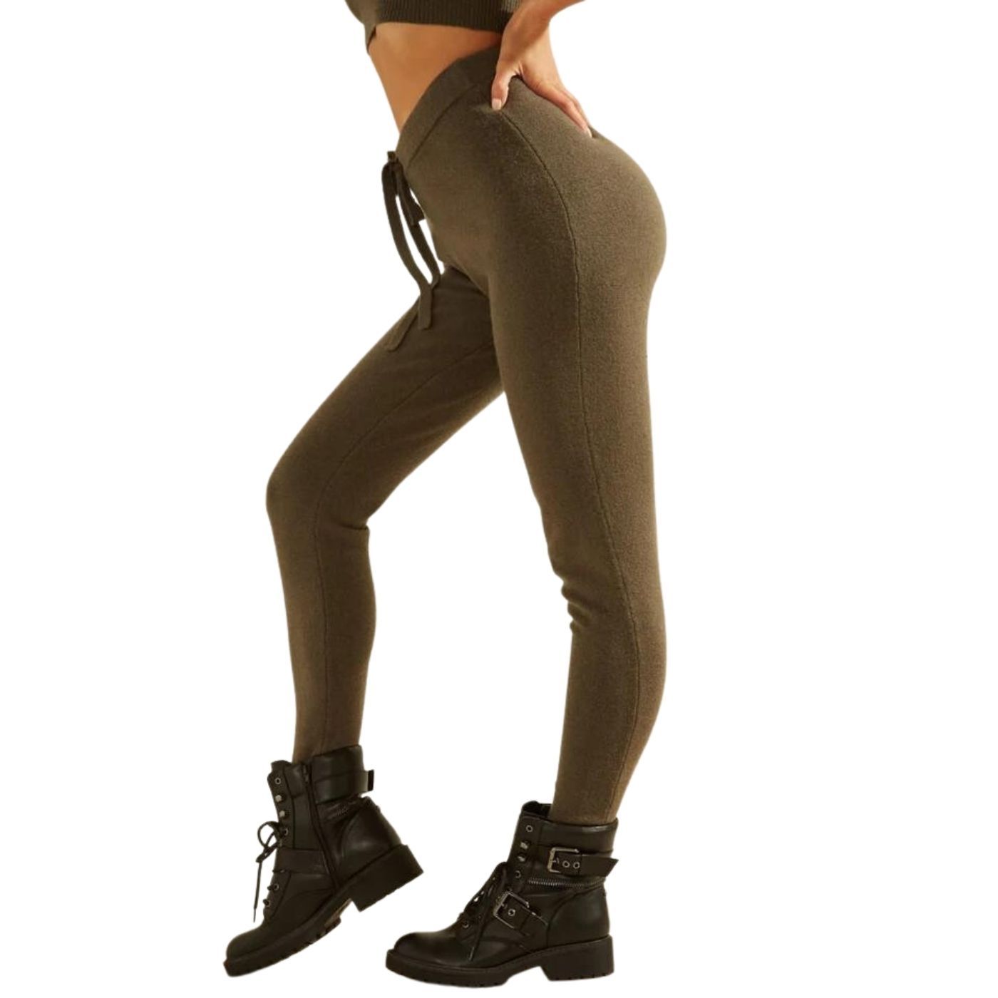 Guess Tanya | Kötött Jogger Nadrág | Sötétzöld