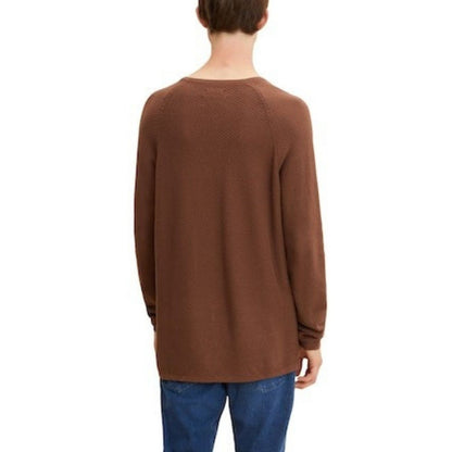 Tom Tailor Structured Knitted Pullover | Brown