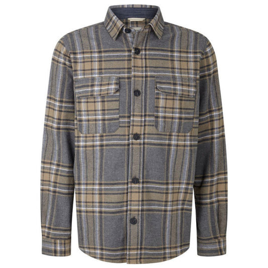 Tom Tailor Flanel Shirt | Grey Checked