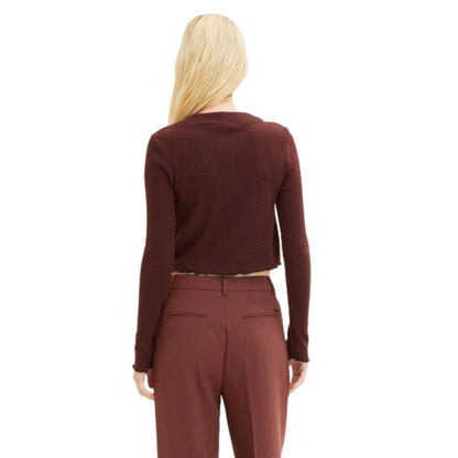 Tom Tailor Long Sleeve Top | Bordeaux