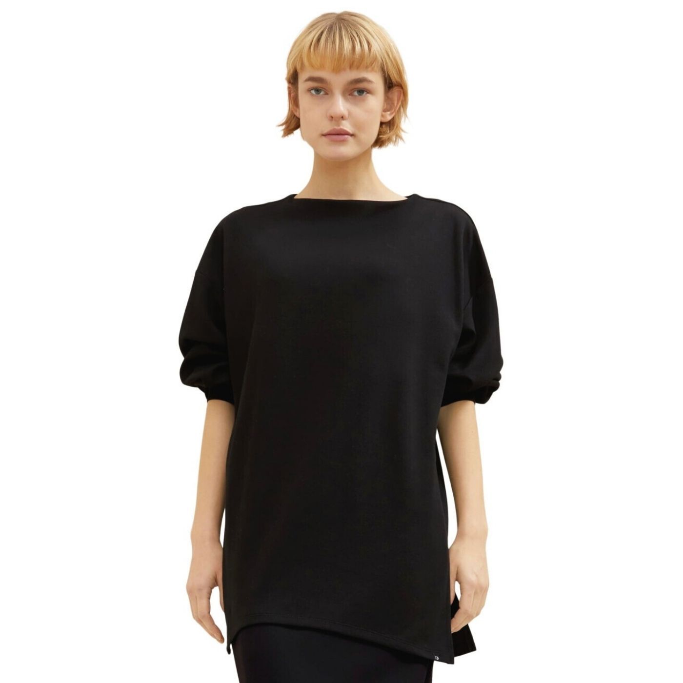 Tom Tailor Long Sleeve Top | Black