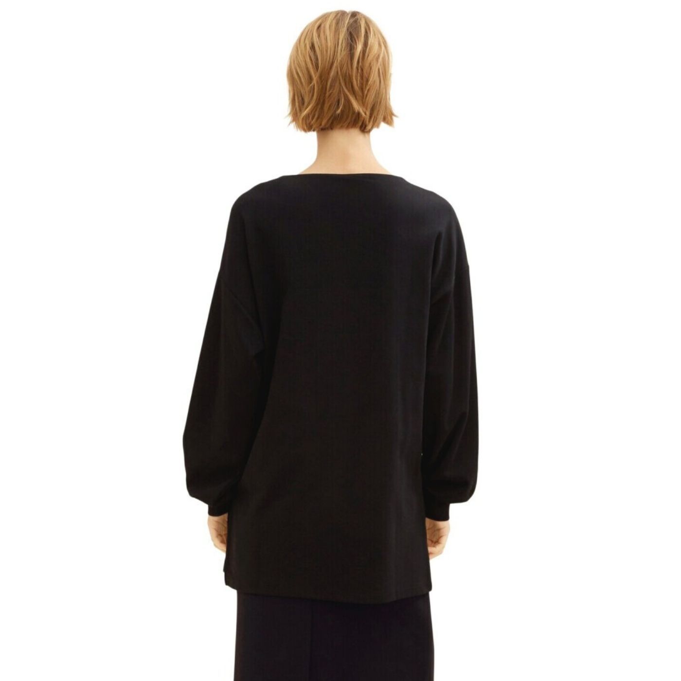 Tom Tailor Long Sleeve Top | Black