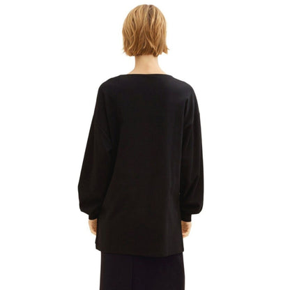 Tom Tailor Long Sleeve Top | Black