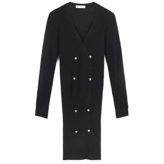 Rinascimento Knitted Dress | Black
