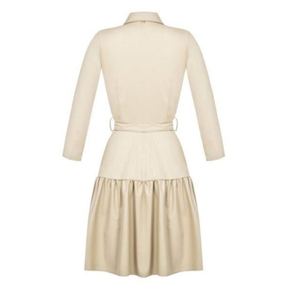 Rinascimento Eco Leather Dress | Beige