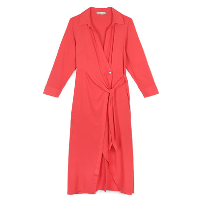Rinascimento 3/4 Sleeve Dress  | Red