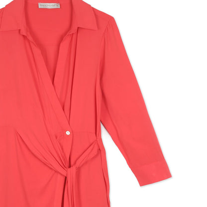 Rinascimento 3/4 Sleeve Dress  | Red