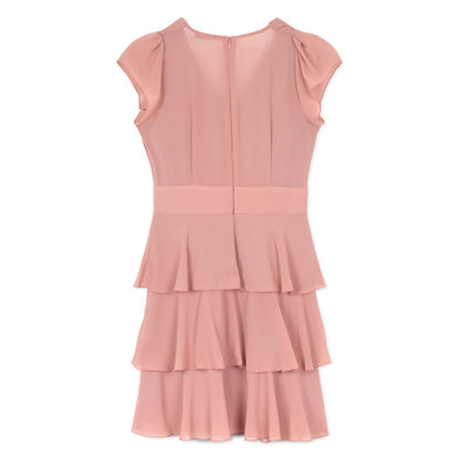 Rinascimento Short Sleeve Dress | Pink