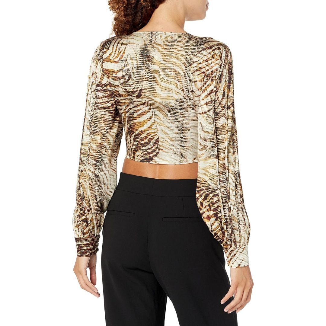 Guess Blúz | Barna mintás