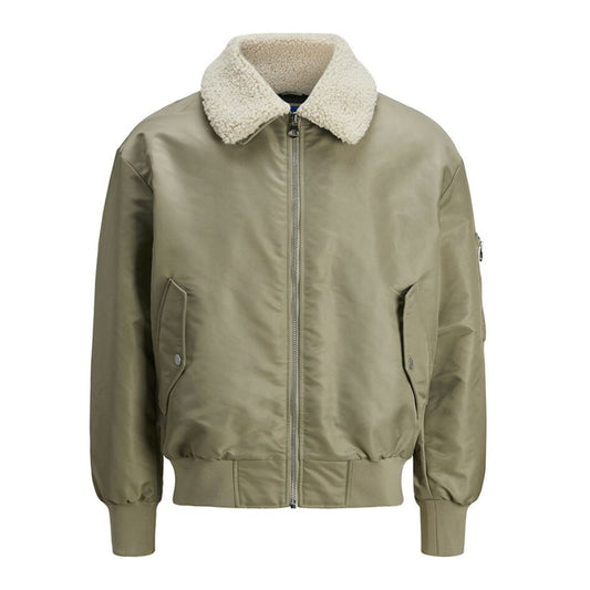 Jack and Jones Winter Bomber Jacket Khaki