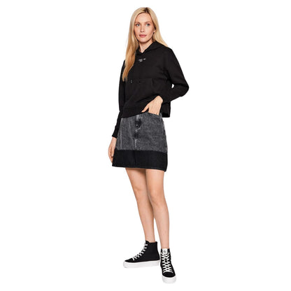 Calvin Klein Black Denim Skirt