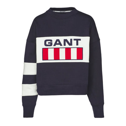 Gant Retro Logo Block Crew Neck Sweatshirt