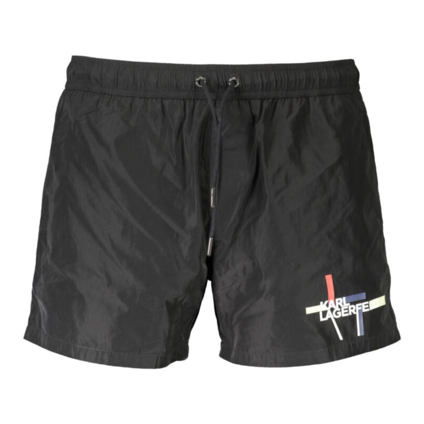 Karl Lagerfeld Logo Swim Shorts Black