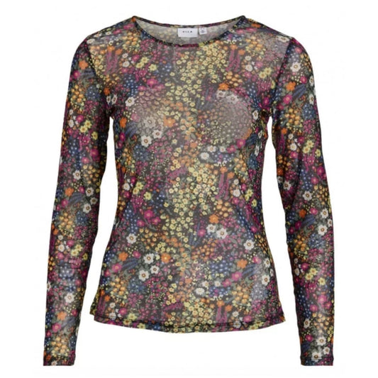 Vila Vidafni L/S Mesh Top